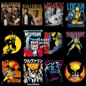 20 Wolve Superhero Movie Designs Bundle PNG