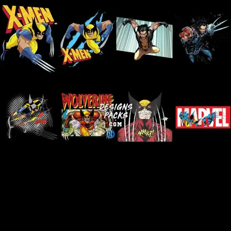 20 Wolve Superhero Movie Designs Bundle PNG