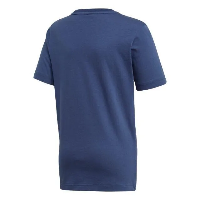 Adidas Yb Mh Bos T Kids-Boys Training T-Shirt Blue Fm6452