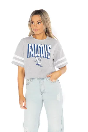AIR FORCE FALCONS NO SHORTCUTS DROP SHOULDER MID-CROP TEE