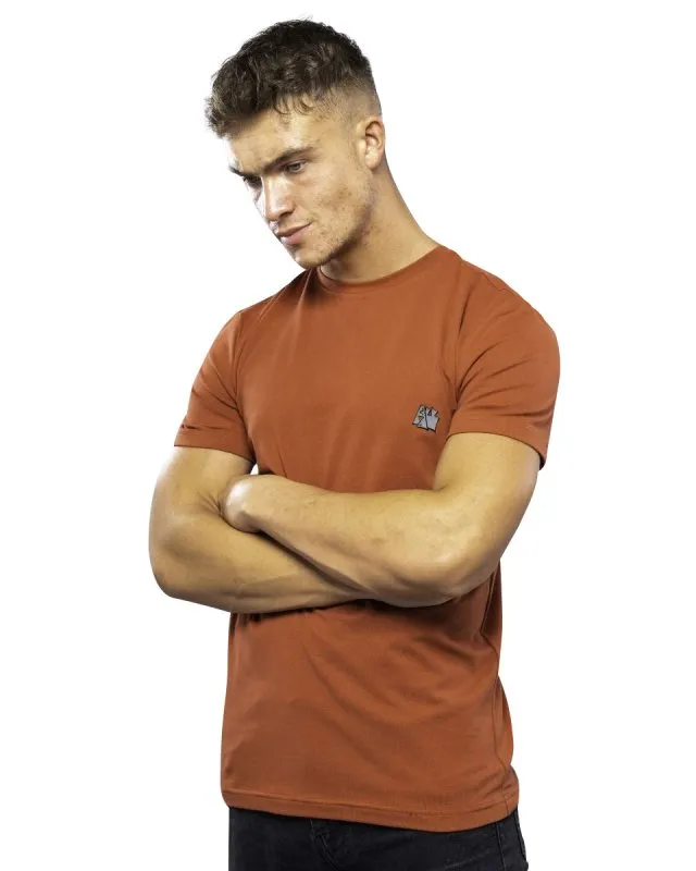 Antonio Falcone Simeone Short Sleeved T-shirt With Crew Neckline Chilli-oil