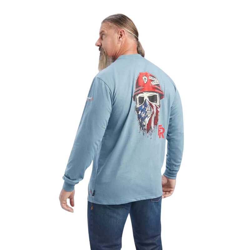 Ariat Men's Flame Resistant "Born For This" Blue T-Shirt