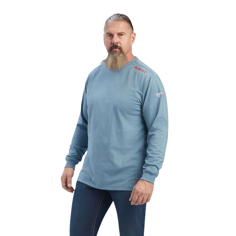 Ariat Men's Flame Resistant "Born For This" Blue T-Shirt