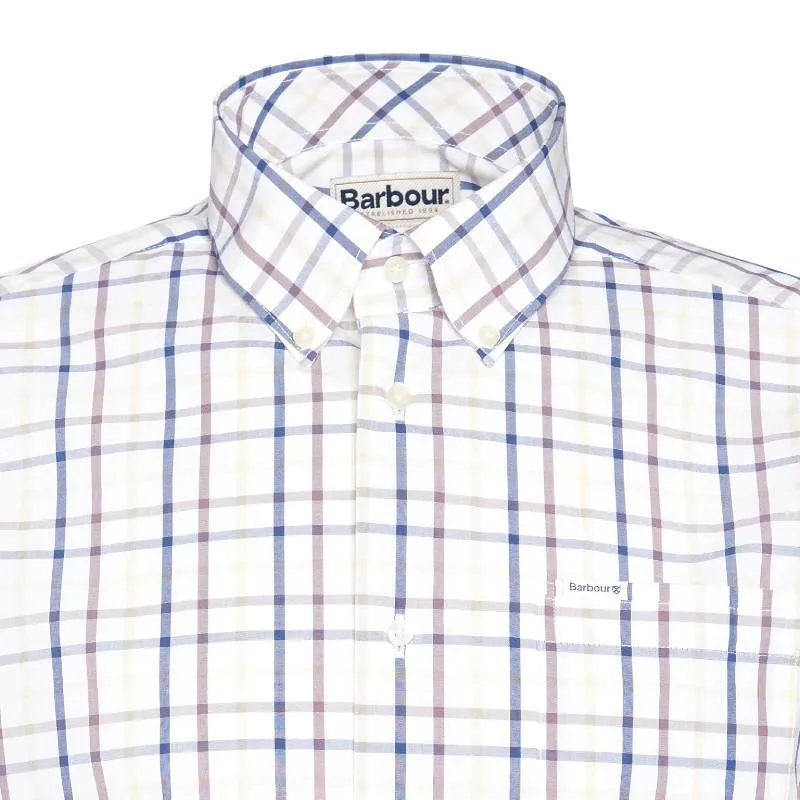 Barbour Eldon Tailored Fit Mens Shirt - Dark Thistle