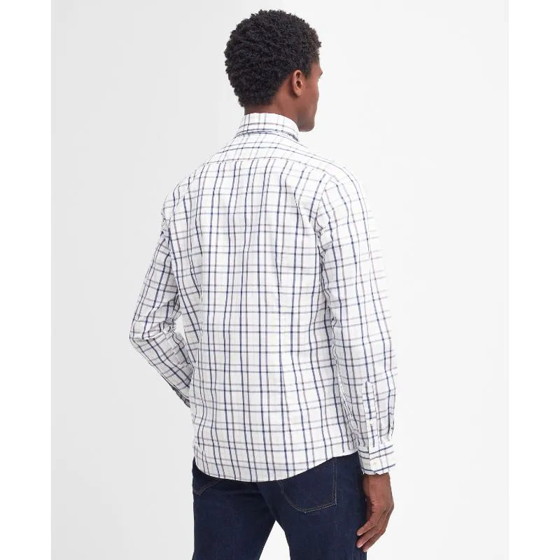 Barbour Eldon Tailored Fit Mens Shirt - Dark Thistle