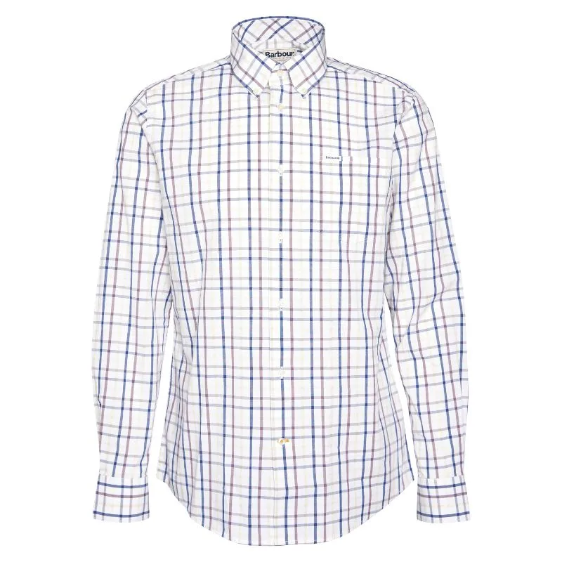 Barbour Eldon Tailored Fit Mens Shirt - Dark Thistle