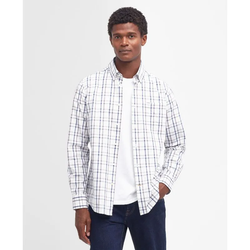Barbour Eldon Tailored Fit Mens Shirt - Dark Thistle