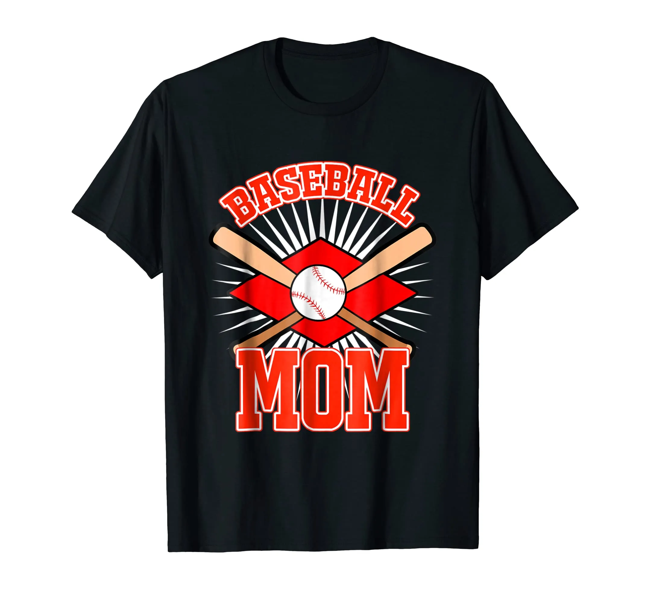 Baseball Mom Funny Mother Sport Softball Kids League T Shirt