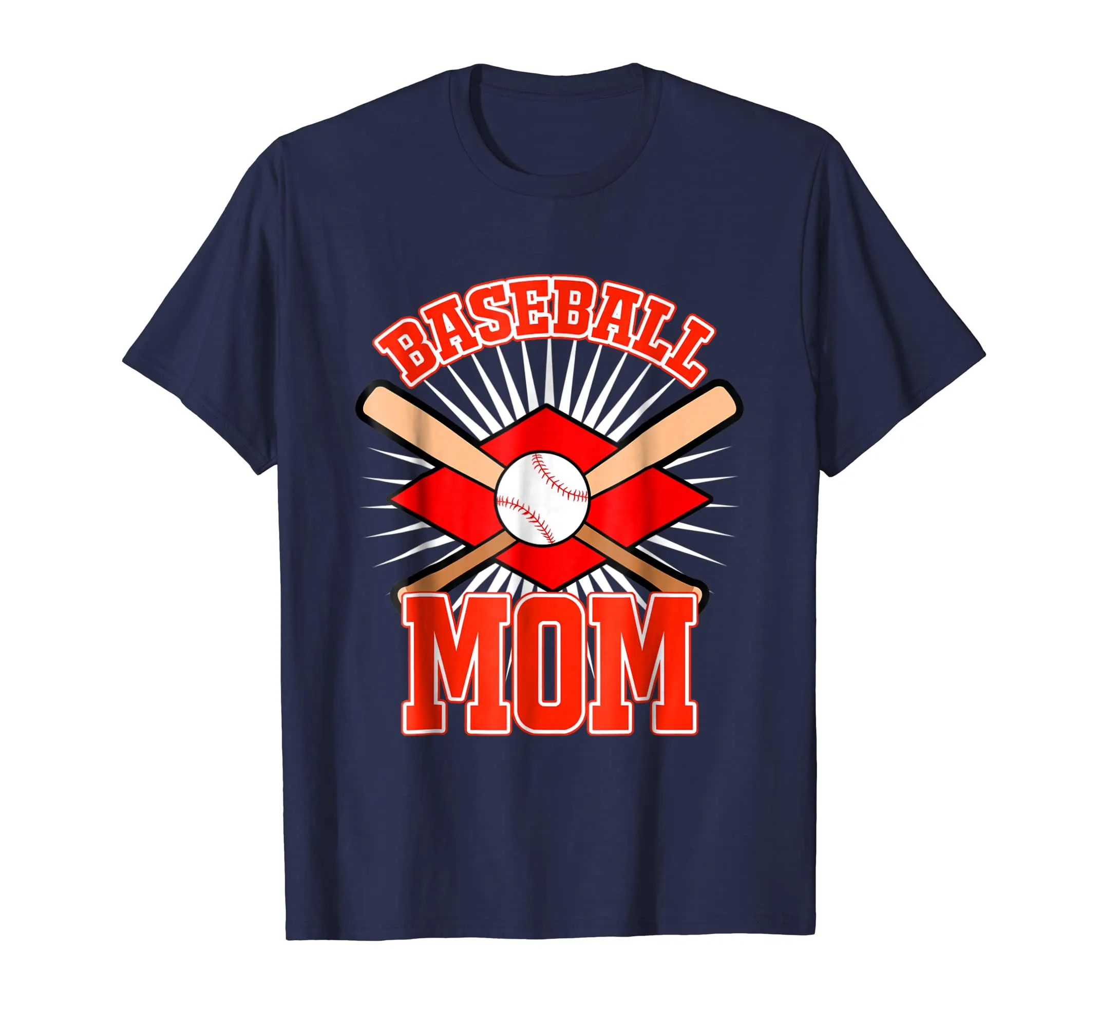 Baseball Mom Funny Mother Sport Softball Kids League T Shirt