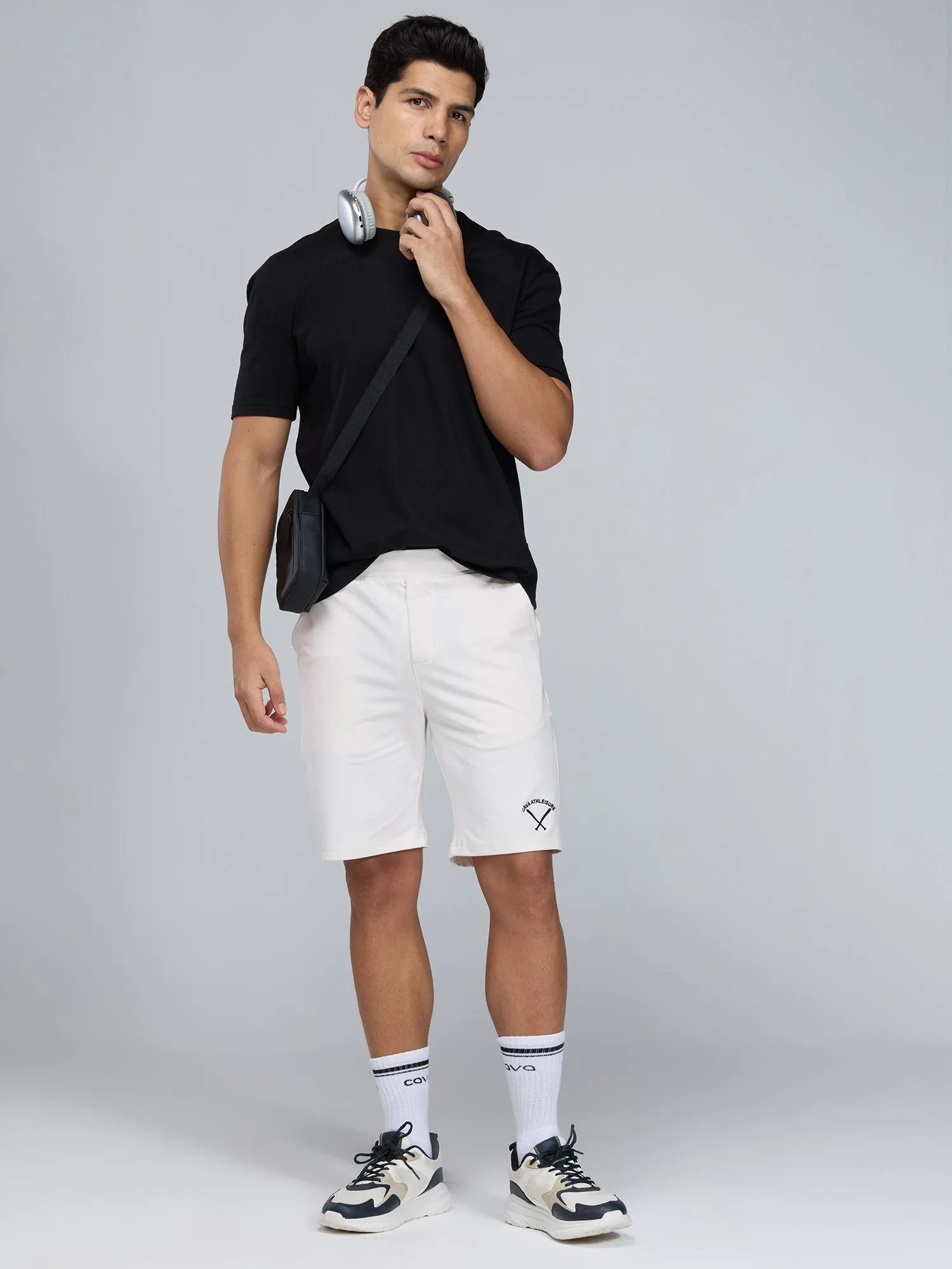 Black Supima Crew Neck T-shirt - Relaxed Fit