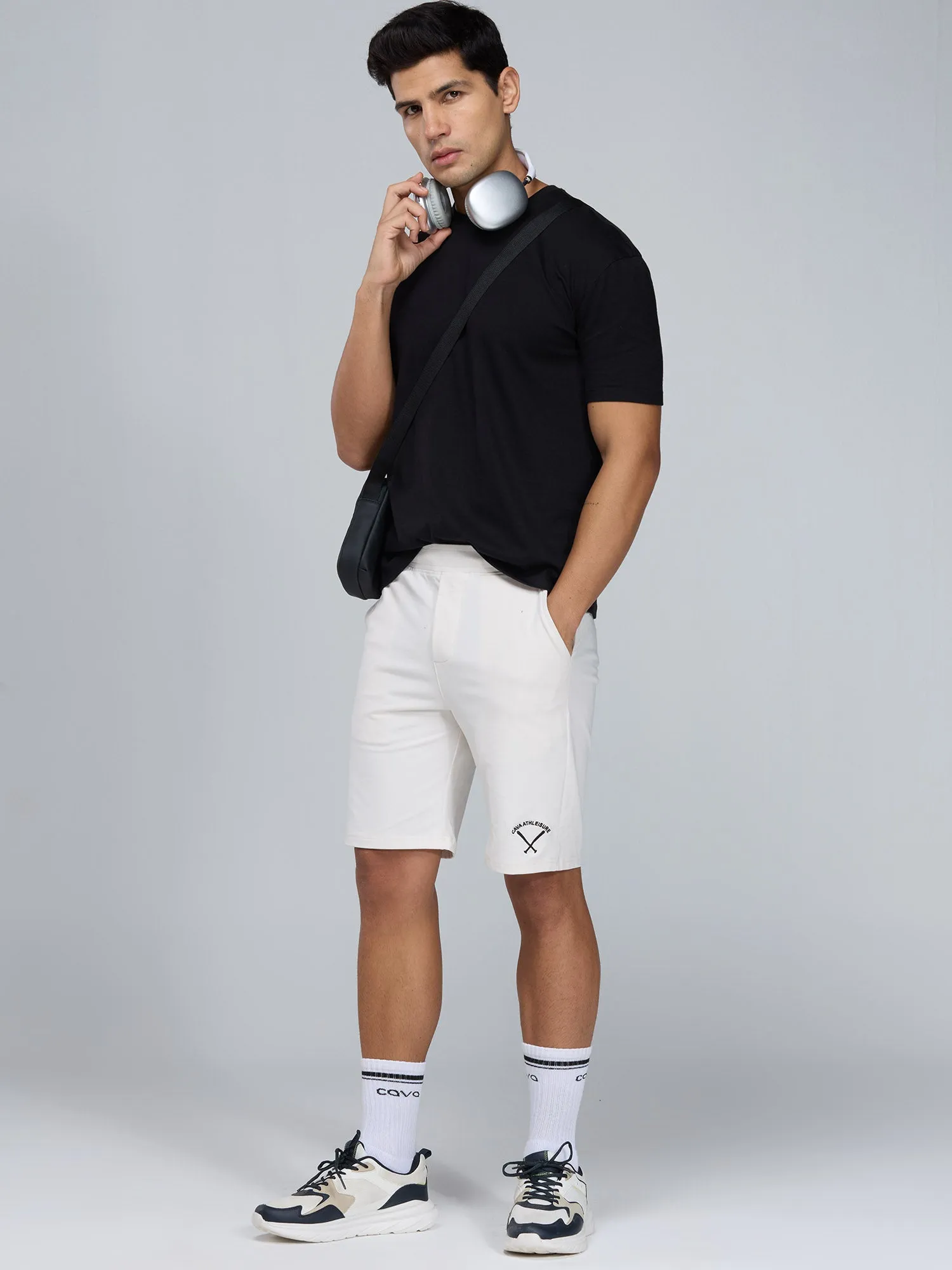 Black Supima Crew Neck T-shirt - Relaxed Fit