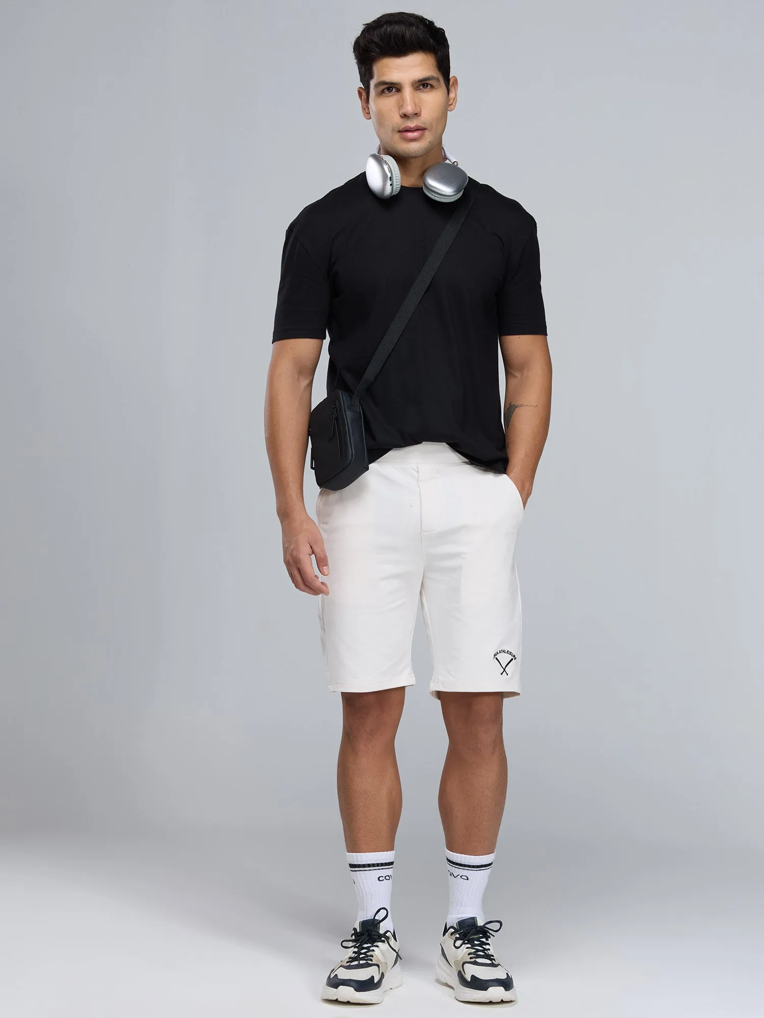 Black Supima Crew Neck T-shirt - Relaxed Fit