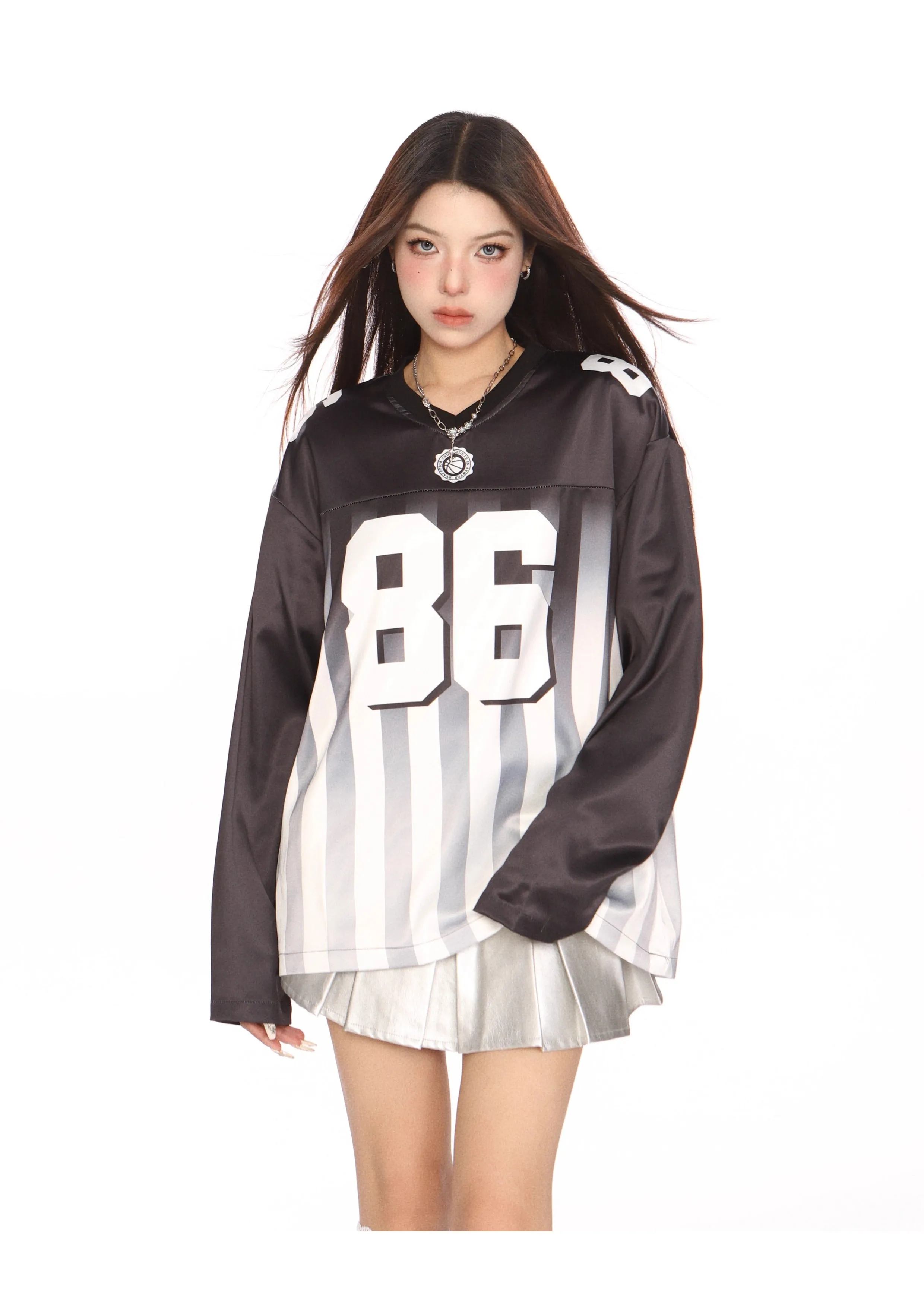 Blokecore Loose Gradient Stripe jersey