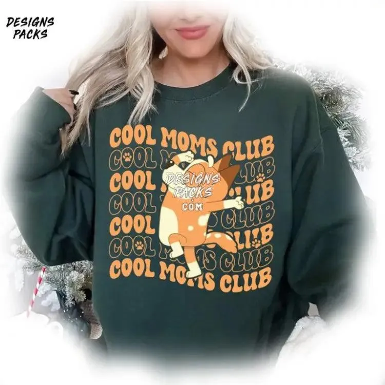 Bluey Dad Bluey Mom For Mothers Day Bluey Cool Mom Club PNG Design