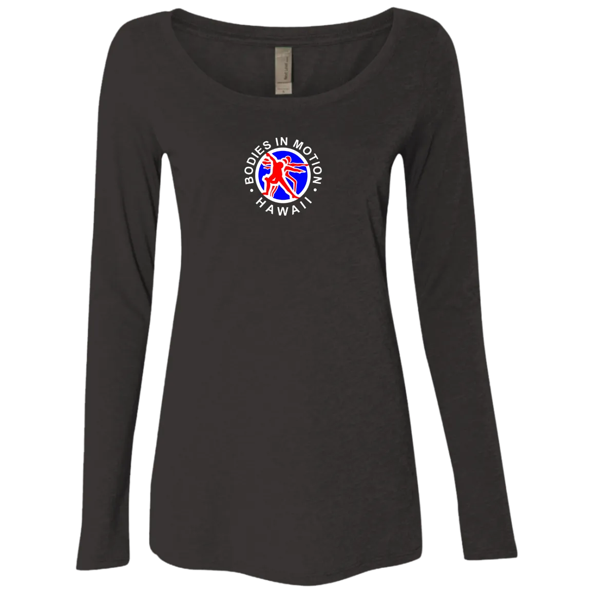 Bodies in Motion Ladies' Triblend Long Sleeve Scoop