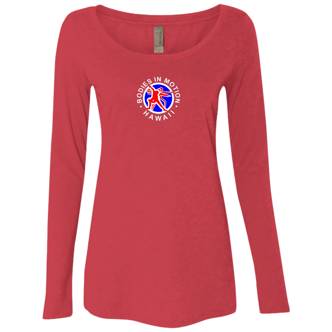 Bodies in Motion Ladies' Triblend Long Sleeve Scoop
