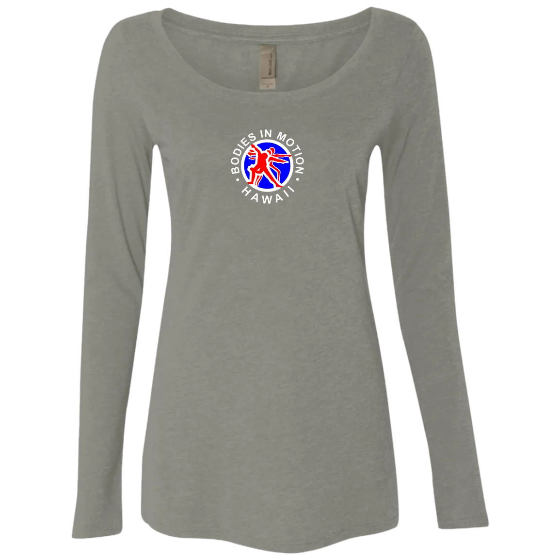 Bodies in Motion Ladies' Triblend Long Sleeve Scoop