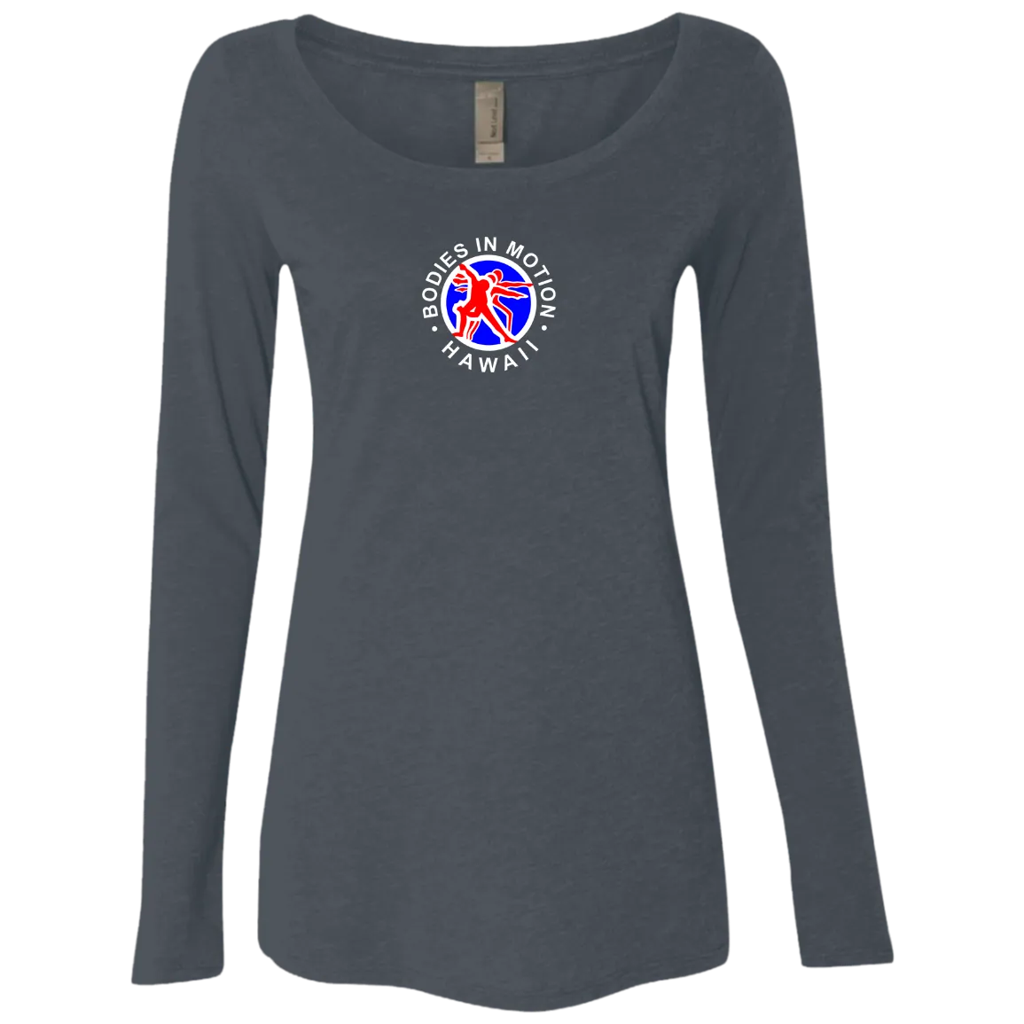 Bodies in Motion Ladies' Triblend Long Sleeve Scoop