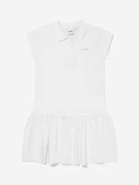 BOSS Girls Cotton Pique Polo Dress