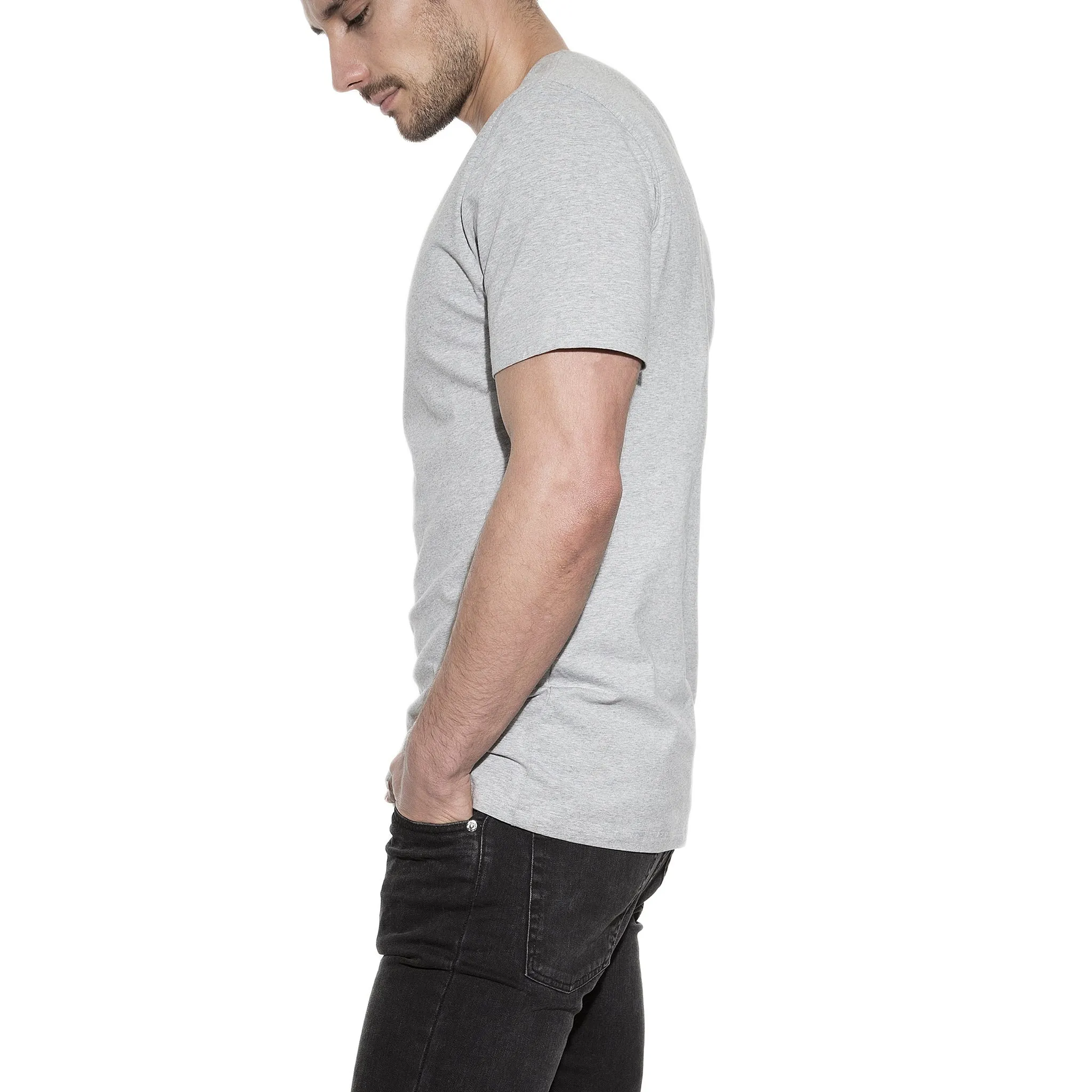 Bread & Boxers Men's Underwear Crew-Neck | GREY