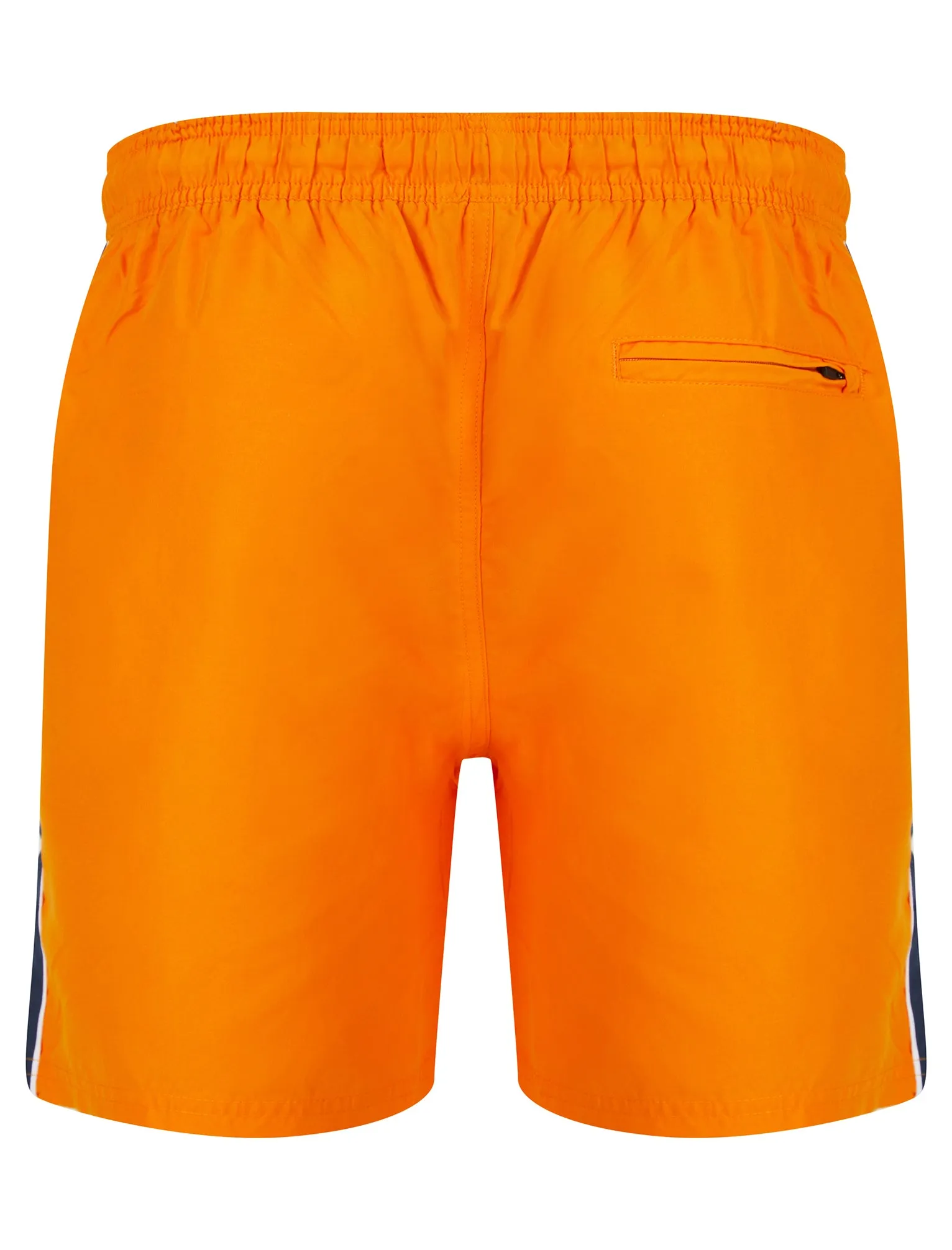 Capitola Swim Shorts with Side Tape Detail in Dark Cheddar - Tokyo Laundry