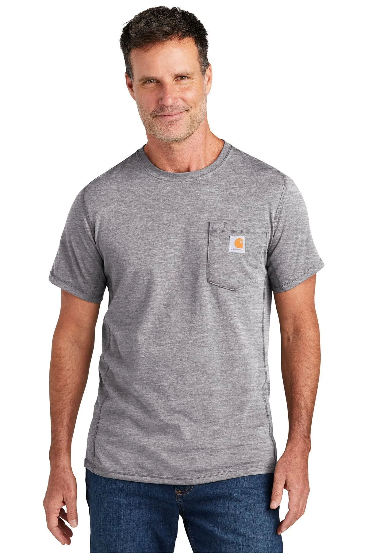 Carhartt Force Custom Pockets T-Shirts, Heather Grey