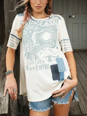 Casual Printed Short-Sleeved T-Shirt