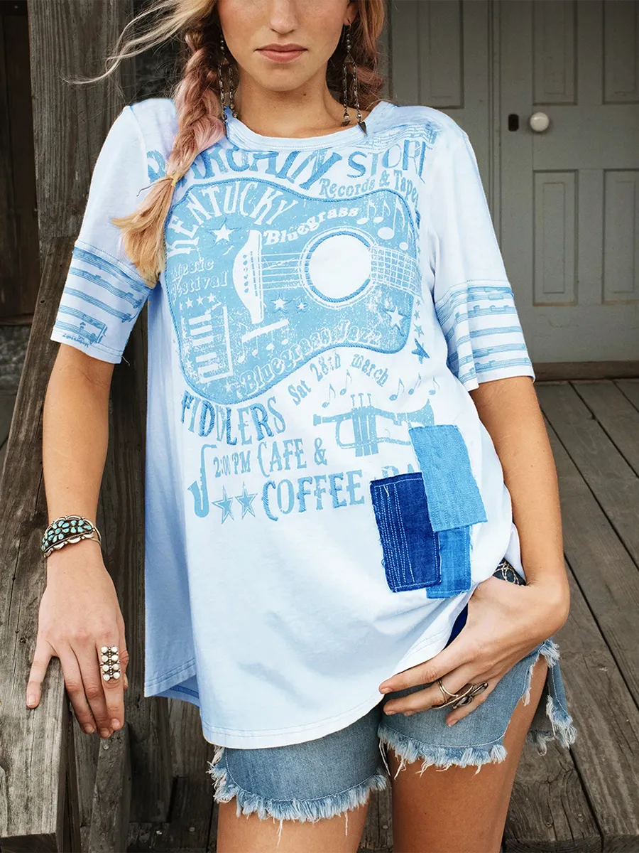 Casual Printed Short-Sleeved T-Shirt