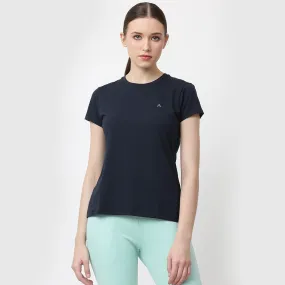 Crew Neck Solid T-Shirt - Denim Blue