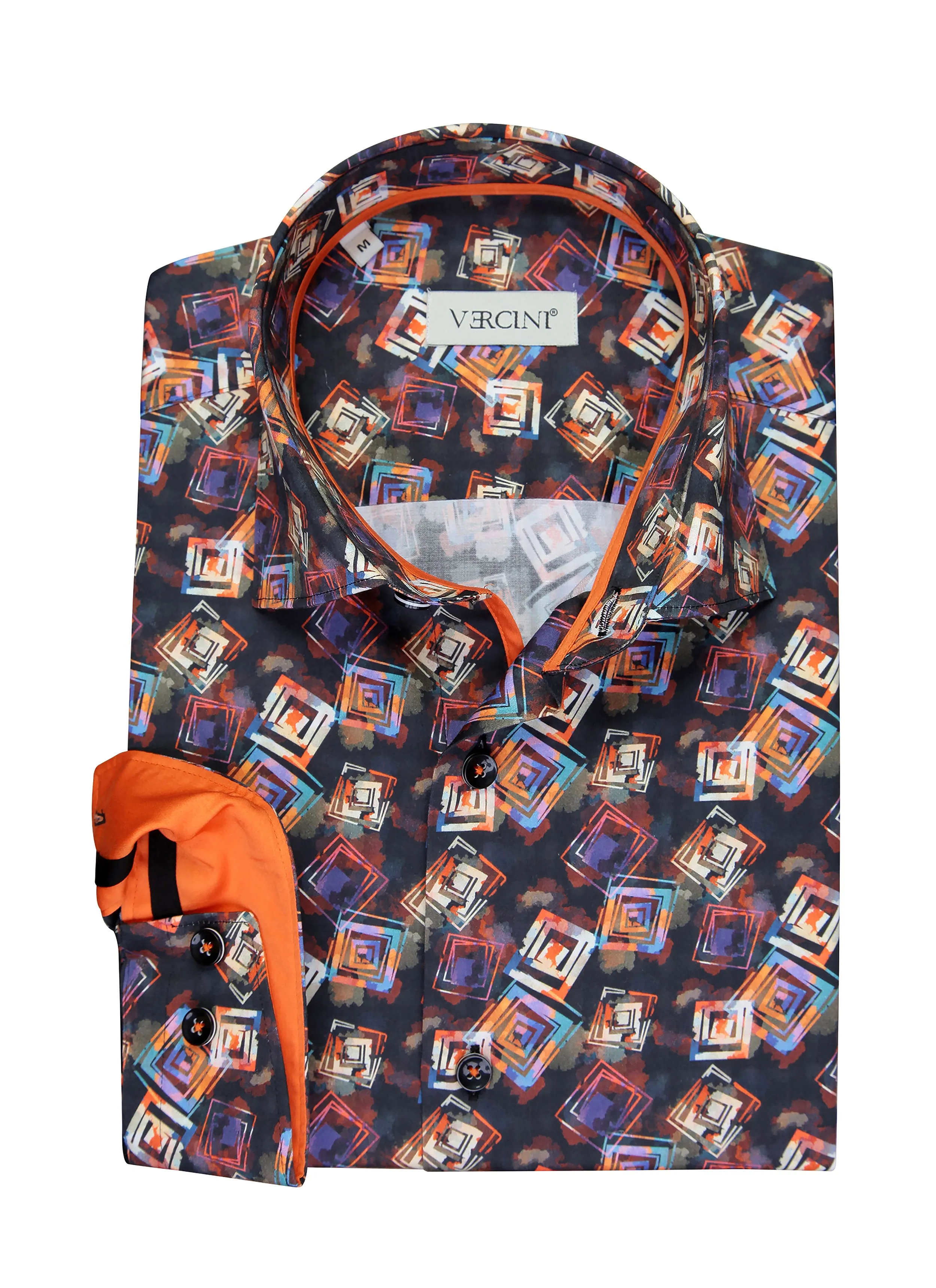 Cubist Charm Men's Casual Shirt