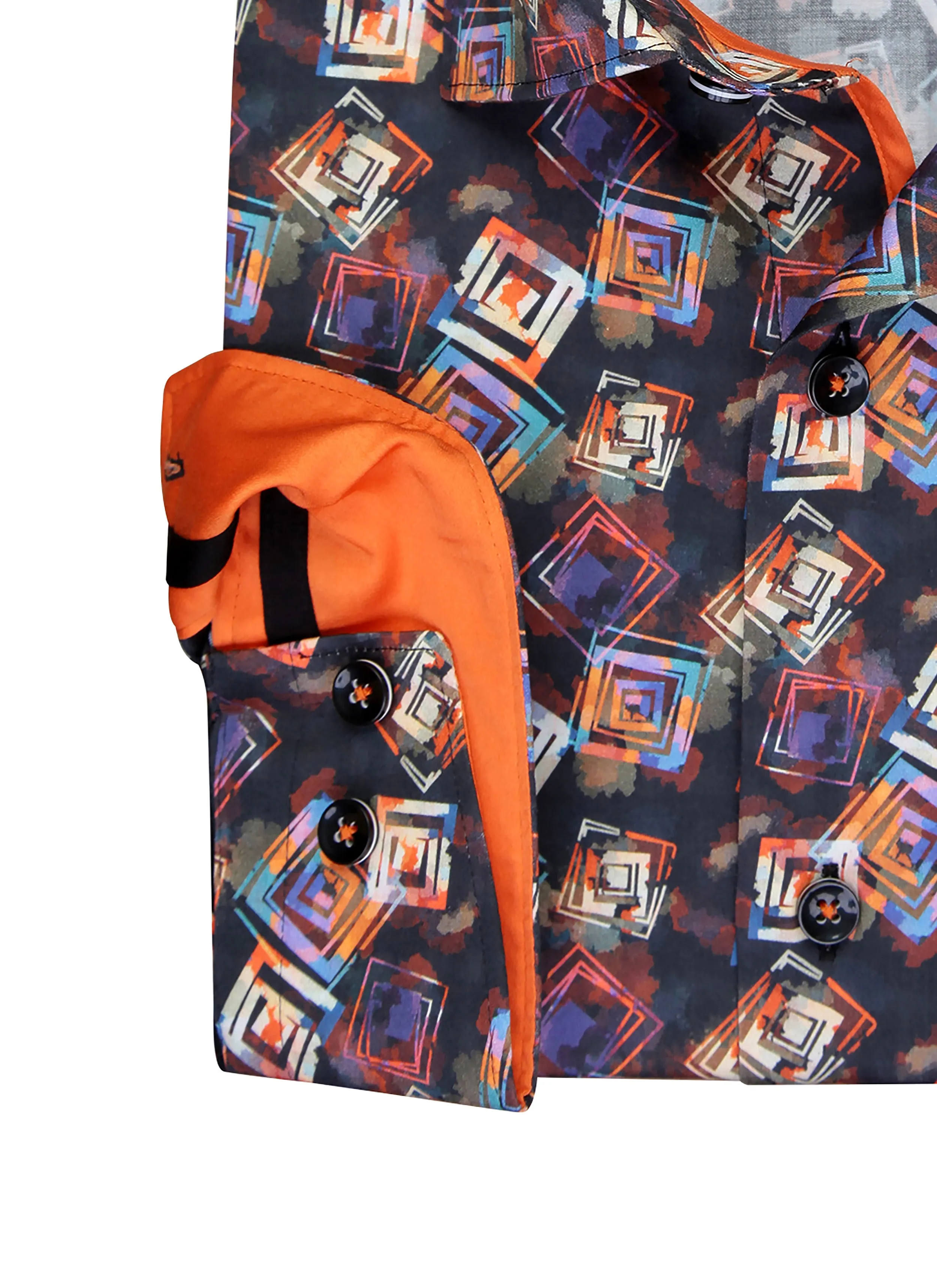 Cubist Charm Men's Casual Shirt