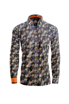 Cubist Charm Men's Casual Shirt