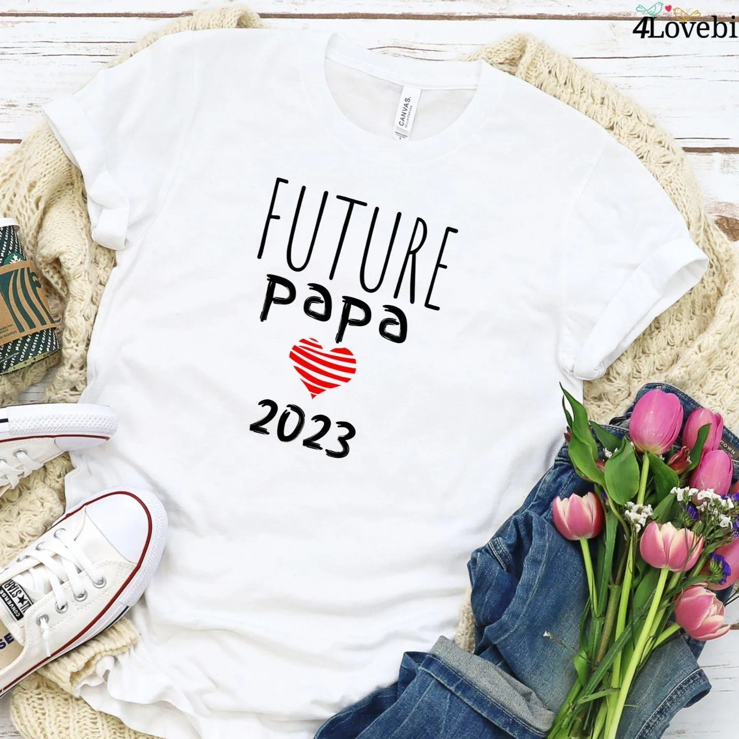 Custom Matching Outfits: Maman Papa Pregnancy Reveal for Aspiring French Families!