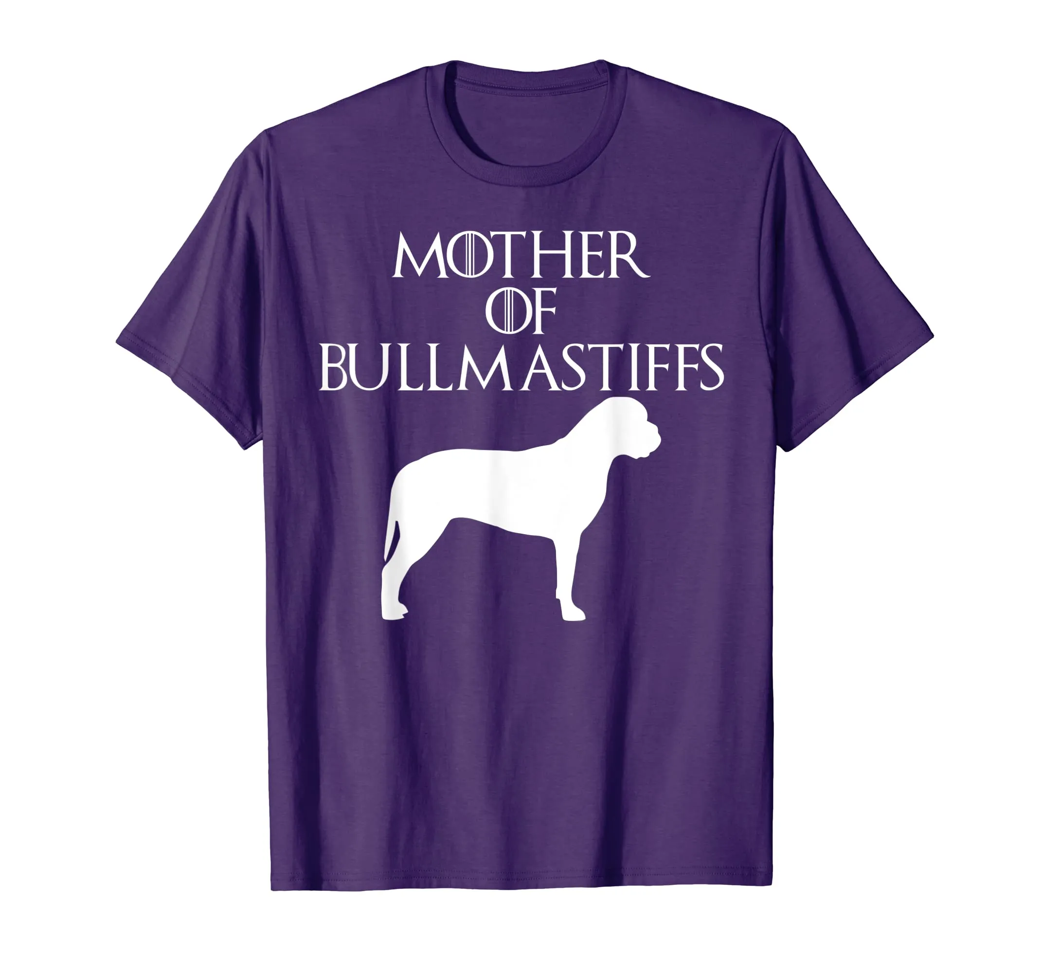 Cute &amp; Unique White Mother of Bullmastiffs T-shirt E010602