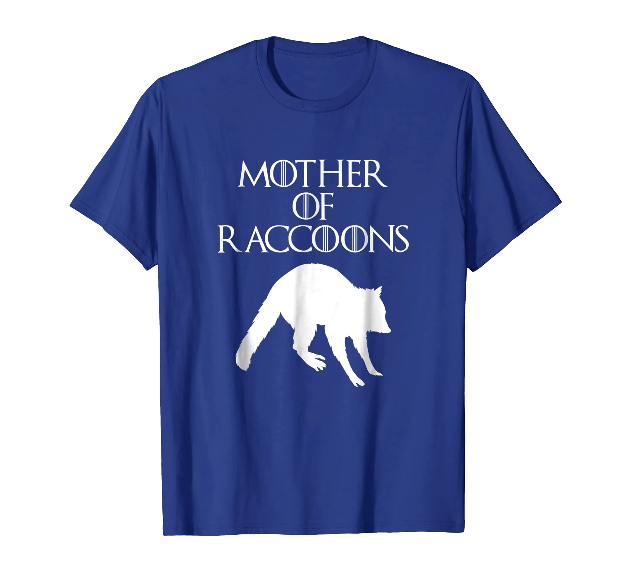 Cute &amp; Unique White Mother of Raccoons T-shirt E010496
