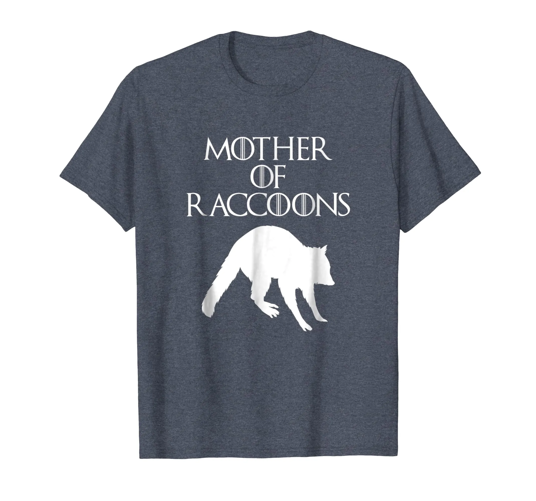 Cute &amp; Unique White Mother of Raccoons T-shirt E010496