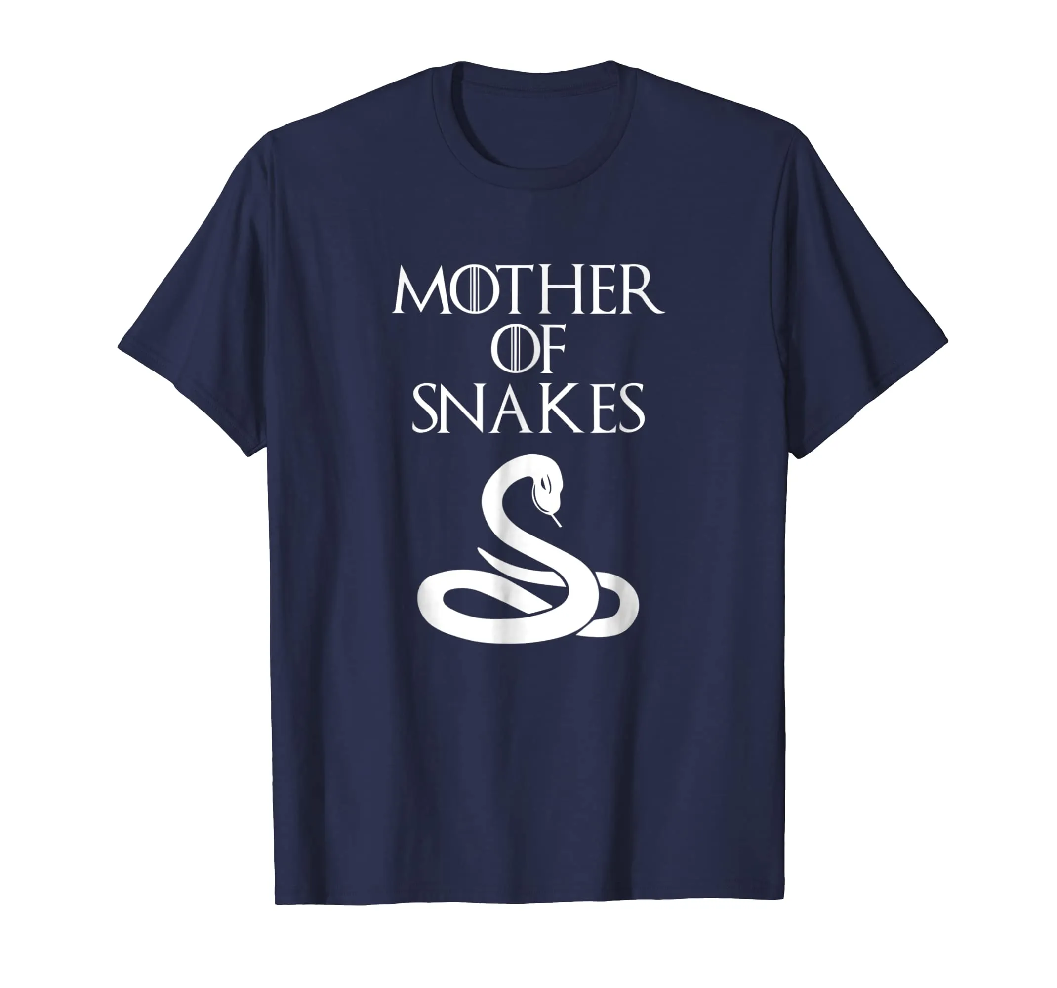 Cute &amp; Unique White Mother of Snake T-shirt E010507