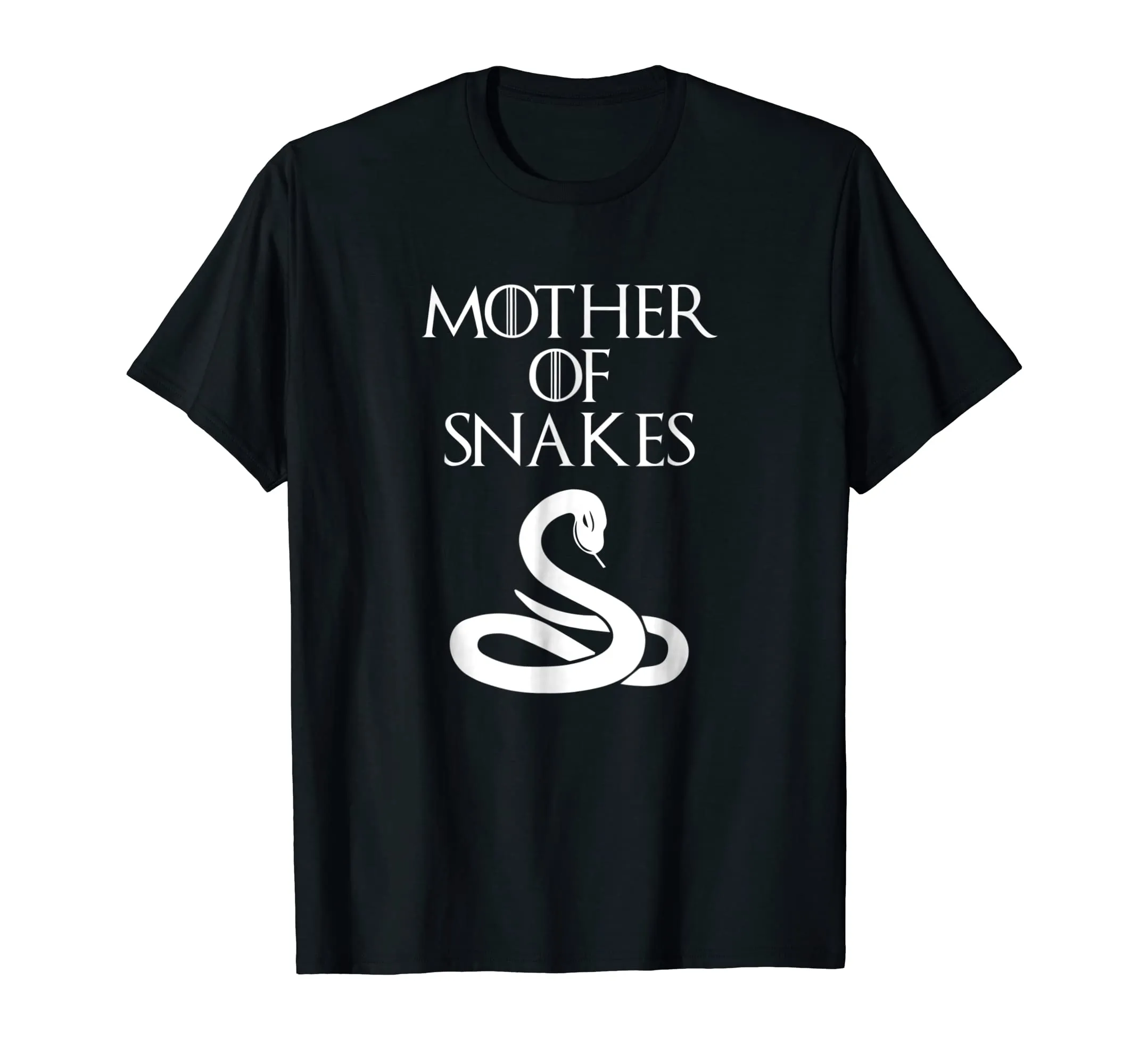 Cute &amp; Unique White Mother of Snake T-shirt E010507