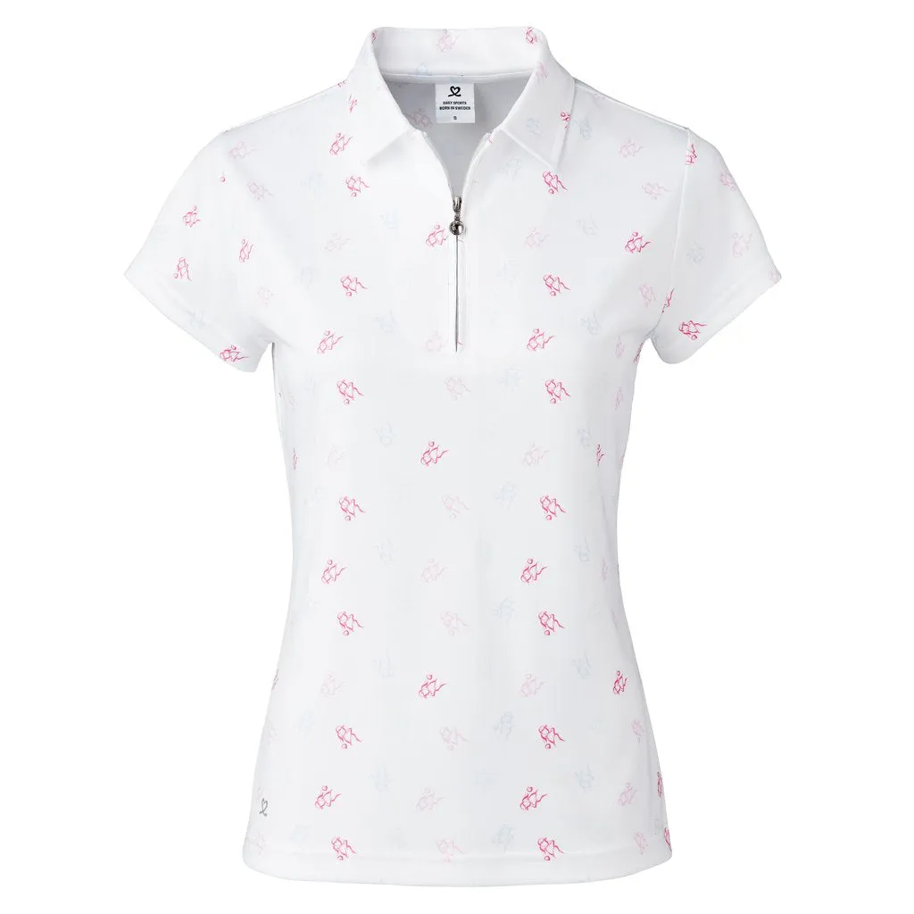 Daily Sports Veronica White Womens Golf Polo