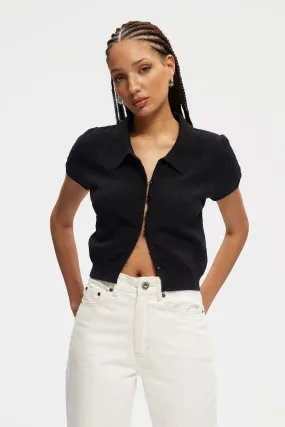 Diamond Polo Button Up
