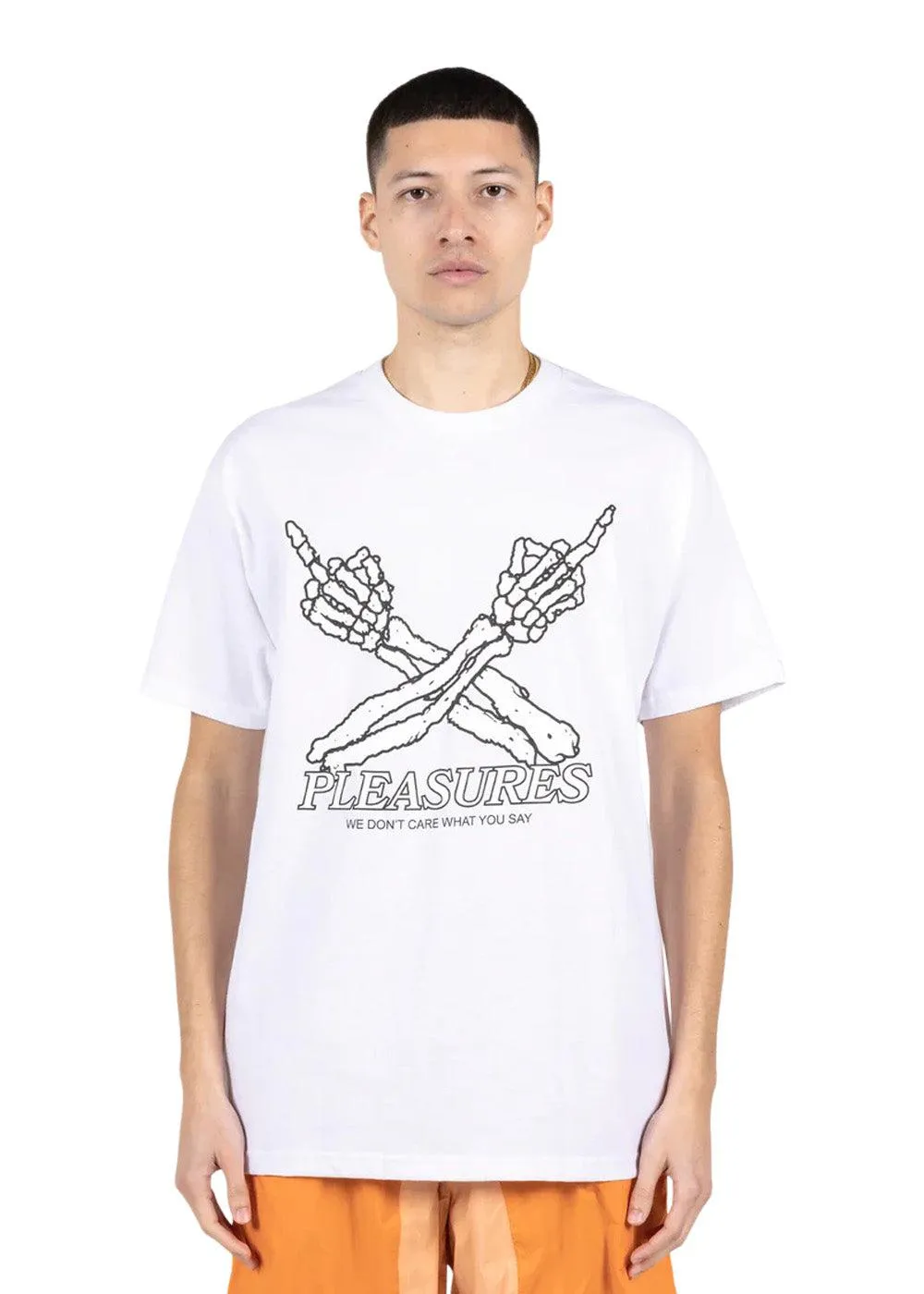 don´t care t-shirt - White
