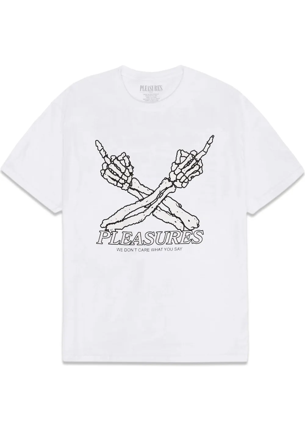 don´t care t-shirt - White