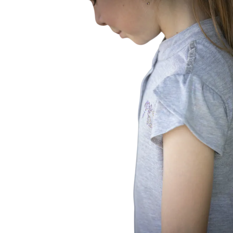 Eden by Pénélope - Polo manches courtes enfant Julieta gris