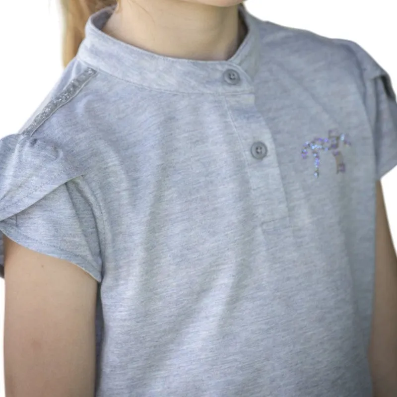 Eden by Pénélope - Polo manches courtes enfant Julieta gris