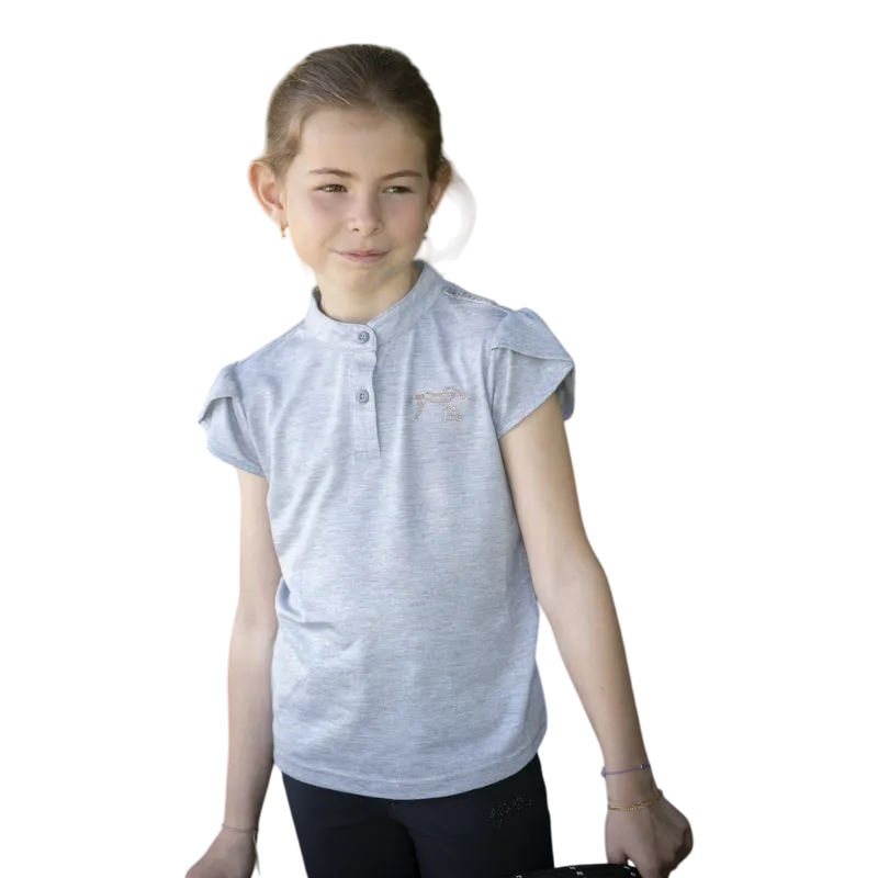 Eden by Pénélope - Polo manches courtes enfant Julieta gris