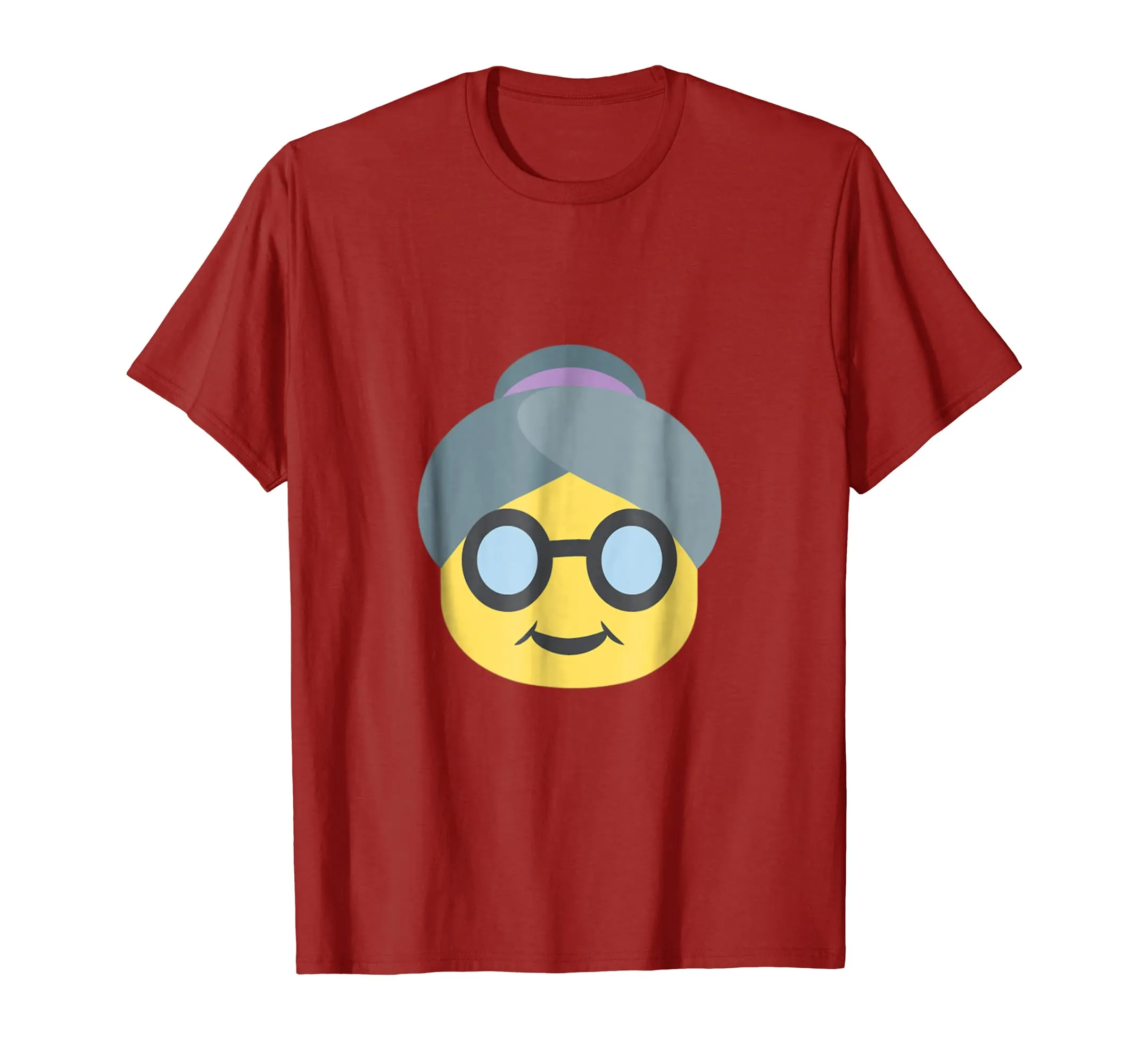 Emoji Grandma T Shirt Grandparents Grandpa Mother Old