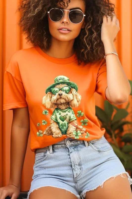 Explore More Collection - GoldenDoodle Lucky Dog Graphic Tee