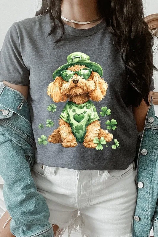 Explore More Collection - GoldenDoodle Lucky Dog Graphic Tee