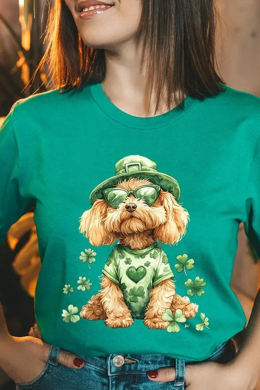 Explore More Collection - GoldenDoodle Lucky Dog Graphic Tee