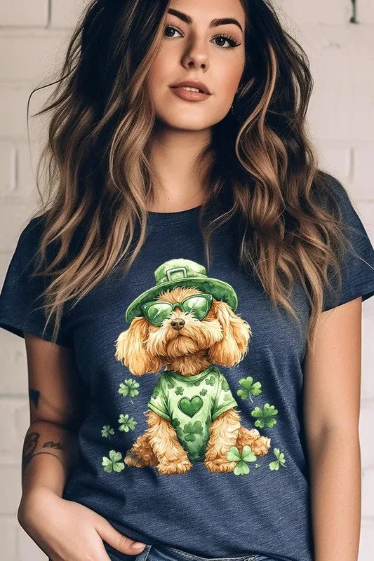 Explore More Collection - GoldenDoodle Lucky Dog Graphic Tee